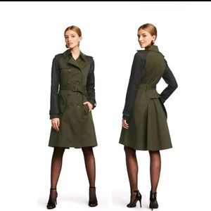 Altuzarra for Target Olive/Black Trench Coat
